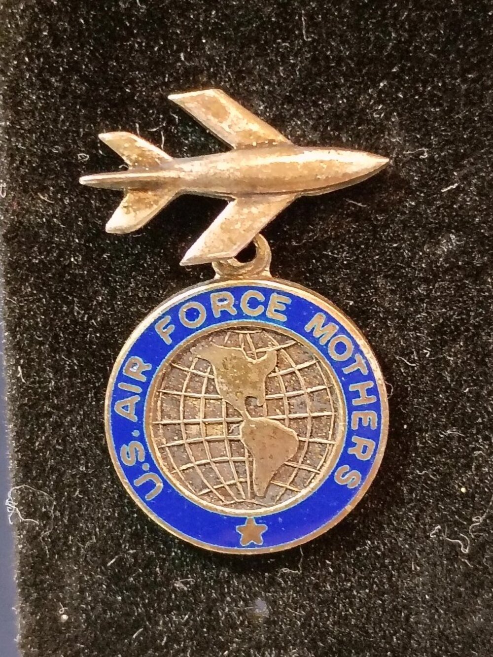Vintage LGB Sterling Silver US Air Force Mothers Sweetheart Pin Post WWII